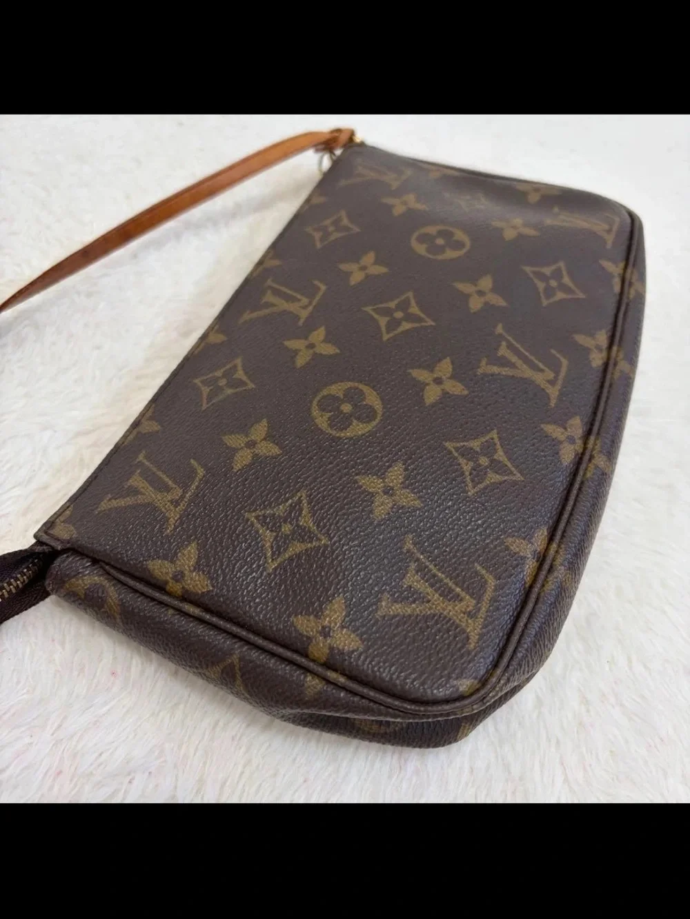 Louis Vuitton Monogram Mini Pochette in Brown and Tan